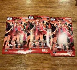 ONE PIECE Heroines EB-03 Sleeved Booster Pack English Lot Of 3 New Sealed - Image 1