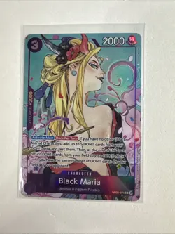 One Piece TCG Black Maria OP08-074 Illustration Box Vol.2 Promo SEALED Foil - Image 1