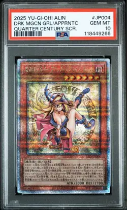 PSA 10 Dark Magician Girl Apprentice QC Secret Rare YuGiOh From Original Owner - Image 2