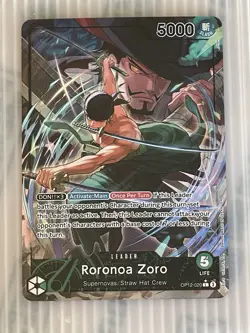 RORONOA ZORO - One Piece OP12-020 - AAL Alt Art Leader - Legacy of the Master - Image 3