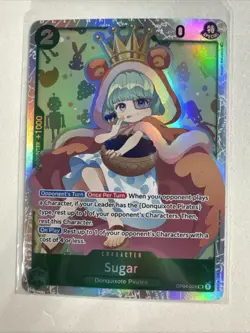 One Piece Kingdoms Of Intrigue Sugar OP04-024 SR English NM Pack Fresh - Image 1