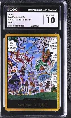 One Piece GRADED 2026 Don!! Egghead Space Monster OP14-EB04 10 CGC ENGLISH - Image 1