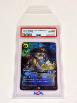 Disney Lorcana Whispers in the Well - Judy Hopps Enchanted Foil #235/204 PSA 10 - Image 3