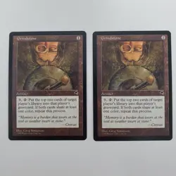 Lot of 2 Grindstone Tempest 1997 Magic The Gathering MTG Cards NM Free Ship - Image 1