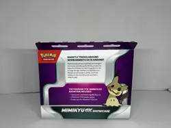 Pokemon Mimikyu EX Showcase Box 3 Booster Packs Promo Card English - Image 2