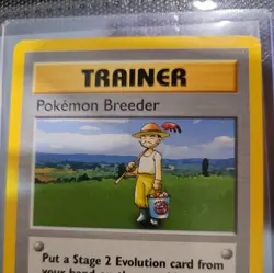 1st Edition Shadowless Pokemon Breeder Card - Image 2
