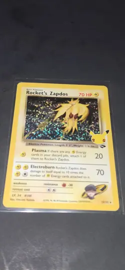 Rocket's Zapdos 15/132 Celebrations: Classic Collection Holo Card - Image 1