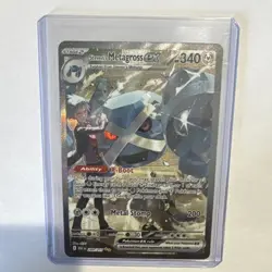 Steven's Metagross EX Full Art Holo Rare Pokemon TCG Card 340 HP 200 Attack - Image 2