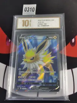 Jolteon V SR CS4aC-143/132 Pokemon Card Chinese-Pyxis gold 10 - Image 1