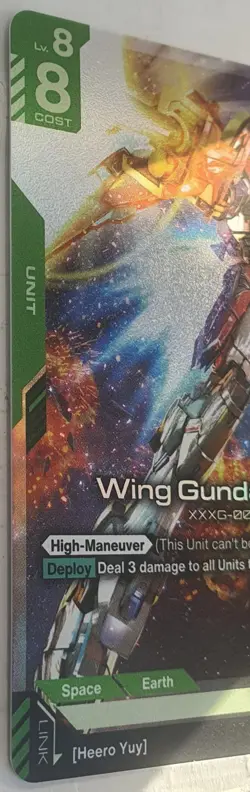 Wing Gundam Zero GD01-024 LR Newtype Rising Gundam Card Game - Image 2