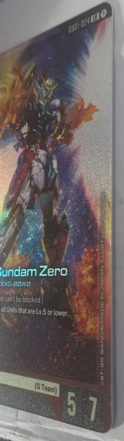 Wing Gundam Zero GD01-024 LR Newtype Rising Gundam Card Game - Image 3