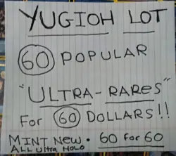YUGIOH HOLO LOT: "Lot of 60 ULTRA RARES for $60" - GREAT SELECTION! MINT! BOXED! - Image 2