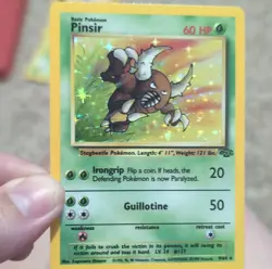 Wizards of the Coast Pinsir Jungle Holo Rare Unlimited 9/64 60 HP Pokemon Card - Image 1