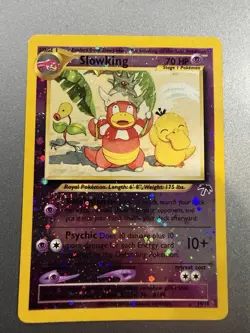 Pokemon TCG Slowking Reverse Holo Card Southern Islands Collection 14/18 swirl - Image 1