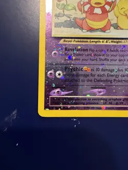 Pokemon TCG Slowking Reverse Holo Card Southern Islands Collection 14/18 swirl - Image 3