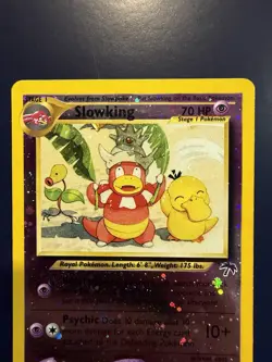 Pokemon TCG Slowking Reverse Holo Card Southern Islands Collection 14/18 swirl - Image 5