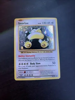 Pokemon TCG Snorlax XY179 Holo Promo Card Black Star Promos, Near Mint Condition - Image 1