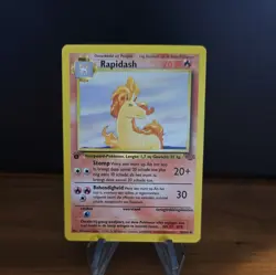 Pokemon Card - Rapidash Jungle 1st Edition 44/64 Uncommon - Image 1