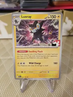 Luxray Pokemon Prize Pack Series 4 Promo Pokemon Card NM/LP Play Stamp - Image 1