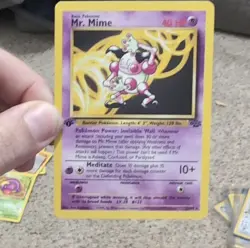 Wizards of the Coast Mr. Mime Base Set Rare 40 HP Pokemon Card 22/64 - Image 1