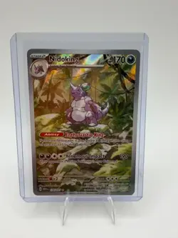 Pokemon TCG Nidoking Scarlet & Violet 151 Illustration Rare Card 174/165 - Image 1