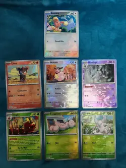 Pokemon Prismatic Evolutions Master Ball Lot Of 7 English TCG Cards - Image 1