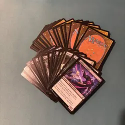 Magic the Gathering 50 BLACK Card Lot Booster Packs - Common/Uncommon - NM/LP - Image 1