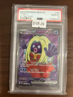 Pokemon Jynx EX Full Art Ultra Rare TCG Card 191/165 Scarlet & Violet 151 PSA 10 - Image 1