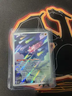 Pokemon TCG Minior 201/182 SV04 Paradox Rift Holo Illustration Rare 70HP Card - Image 1