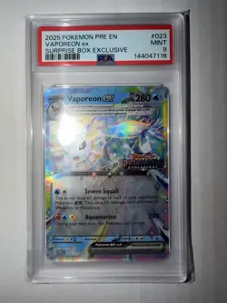 Pokemon Vaporeon Ex 023/131 SURPRISE BOX EXCLUSIVE PROMO Card *MINT PSA 9* - Image 1