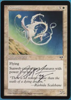Sunweb Mirage NM White Rare SIGNED MAGIC GATHERING CARD (ID# 441632) ABUGames - Image 1