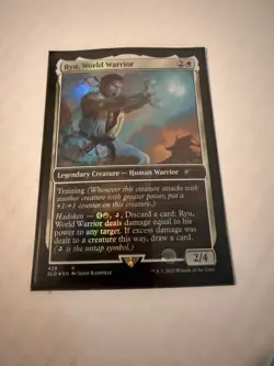 MTG Magic the Gathering Street Fighter 2 Secret Lair Foil Ryu World Warrior - Image 1