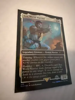 MTG Magic the Gathering Street Fighter 2 Secret Lair Foil Ryu World Warrior - Image 2