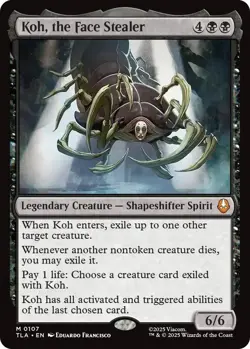 Koh, the Face Stealer [TLA - 107] - NM [Foil] TCG MTG - Image 1