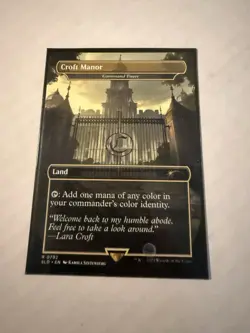 MTG Croft Manor - Secret Lair Drop Regular - Magic The Gathering X Tomb Raider - Image 1