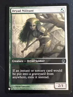 1x Dryad Militant (214) The List Reprints LP MTG Magic the Gathering x1 MKE - Image 1