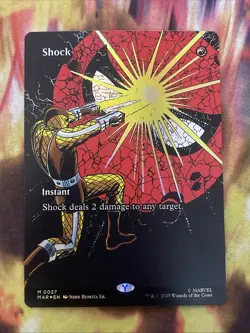 MTG - Foil - NM - Shock (Borderless) Marvel Universe Eternal-Legal 0027 - Image 1