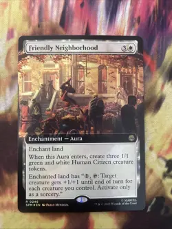 Friendly Neighborhood 0246 (Extended Art) Marvel's Spider-Man Magic MTG FOIL - Image 1