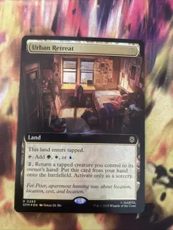 Urban Retreat Extended Art 0283 MTG Marvel's Spider-Man Rare NP Foil - Image 1