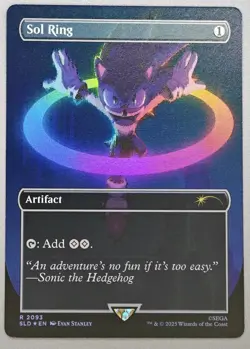 MTG Sol Ring #2093 Rainbow Foil Rare Secret Lair Drop Sonic - Image 1