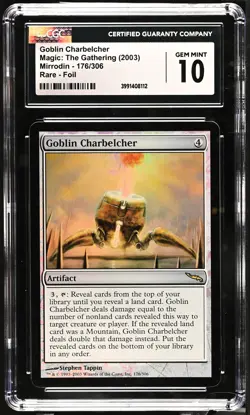 GOBLIN CHARBELCHER Mirrodin Foil Rare CGC 10 MTG [Nostalgium] - Image 1