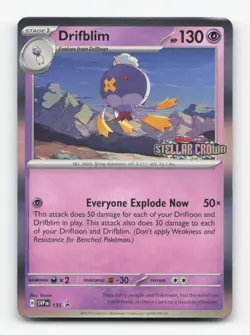 Pokemon TCG - Drifblim 135 Near Mint Holo Promo Scarlet & Violet Promo - Image 1
