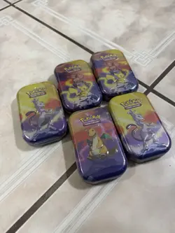 5X Pokemon TCG Kanto Power Mini Tins New Factory Sealed H24 - Image 1
