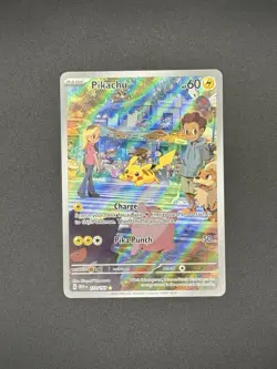Pokemon Pikachu 173/165 Scarlet & Violet 151 Illustration Rare Full Art - Image 1
