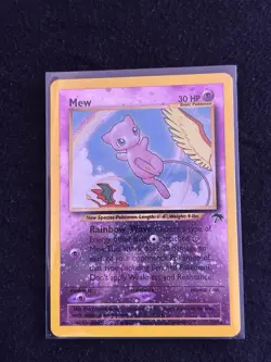 2001 Pokemon Southern Islands Mew 1/18 Reverse Holo Promo Rainbow Wave - NM/LP - Image 3