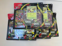 ✅ LOT OF 5 ✅ Pokemon TCG Perfect Order Blister Pack Chikorita (3PK) New/Sealed - Image 1