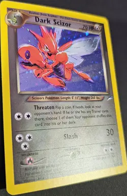 Dark Scizor 9/105 Neo Destiny Holo Rare WOTC Pokemon Card Lightly Played (LP) - Image 3