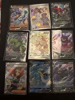 Pokemon Card Lot Secret Illustration Full Art Rare X 9 (Lot R) - Image 1