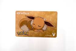 Official Limited Collaboration EB World Eevee Pokemon Level 5 Membership Card - Image 1