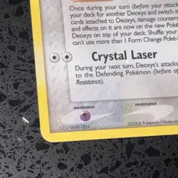 Pokemon TCG Deoxys POP Series 4 2/17 Holo Rare - Image 5